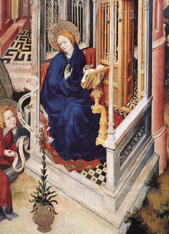 BROEDERLAM, Melchior The Annunciation (detail ff